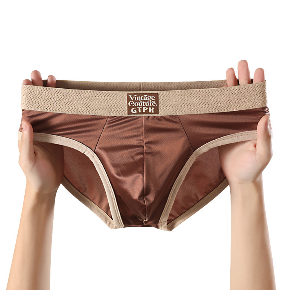 男性サテンのような滑らかなランジェリーアイスシルクトランクス - Trunk Breathable Men のレビューと価格